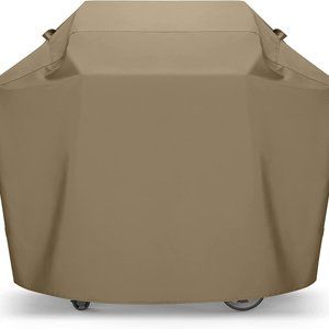 SunPatio Gas Grill Cover 60 Inch, Upgraded Heavy Duty Waterproof Outdoor Beige
